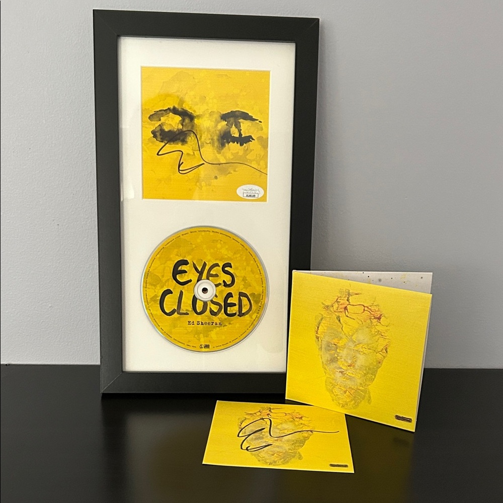 Autographed Ed Sheeran Subtract CD and CD with signed insert